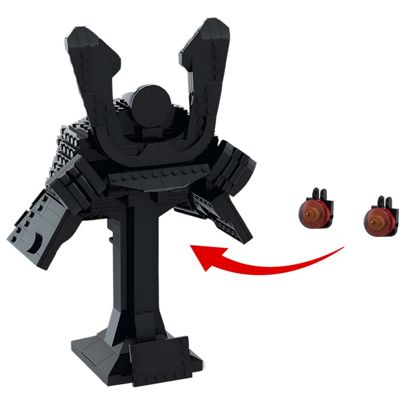 GOBRICKS MOC 204644 Lord Garmadon Helmet - YWOBB