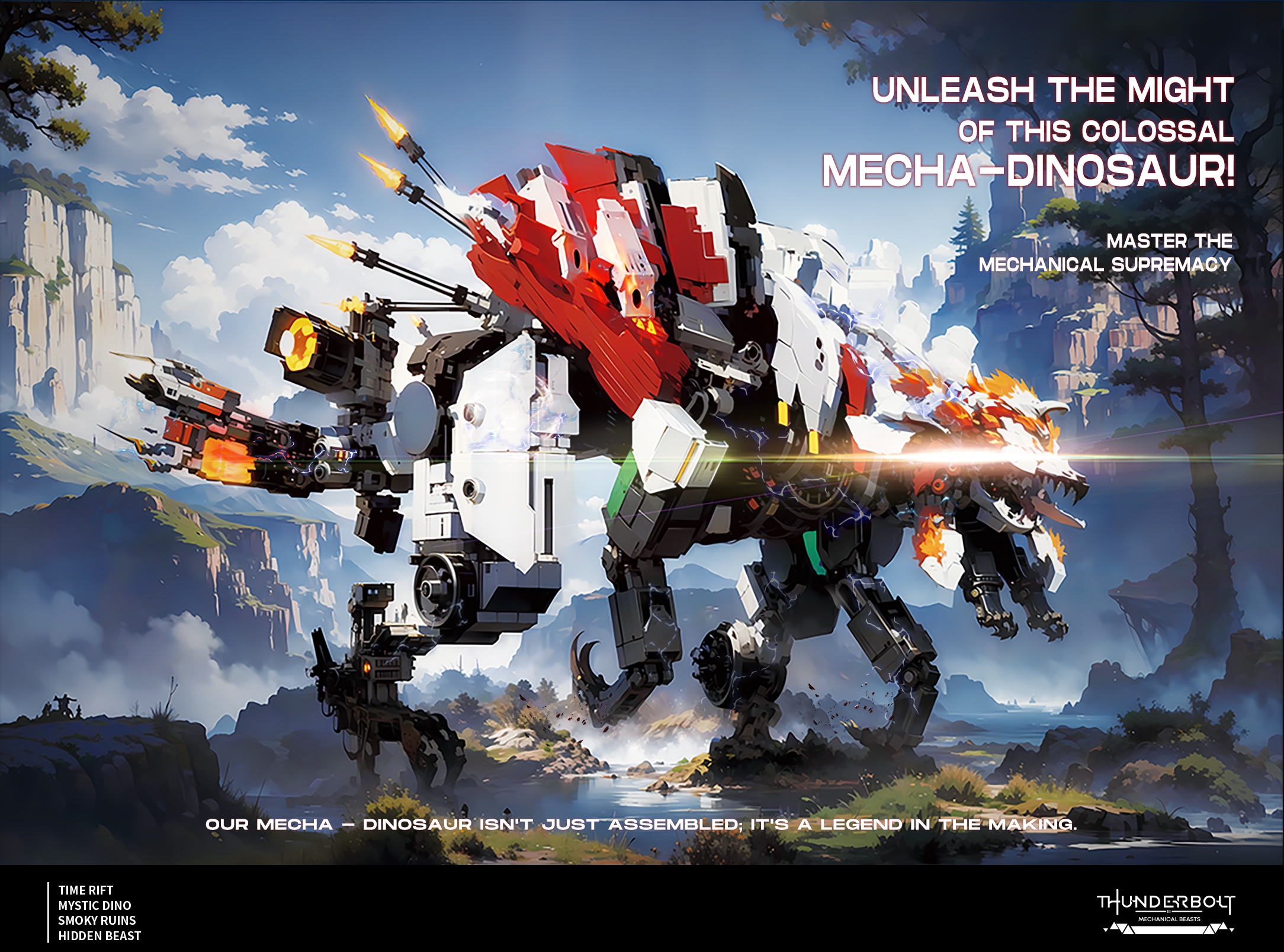 STACKO BRICKS 06001 Horizon Zero Dawn robotic dinosaur - YWOBB