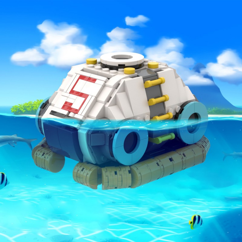GOBRICKS MOC 205196 Lifepod 5 (Subnautica) - YWOBB