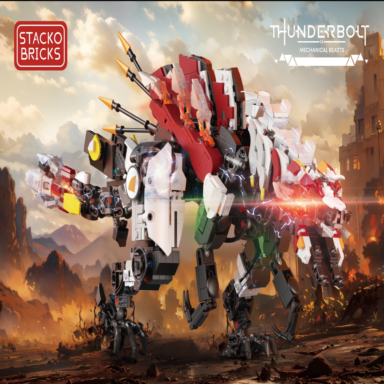 STACKO BRICKS 06001 Horizon Zero Dawn robotic dinosaur - YWOBB
