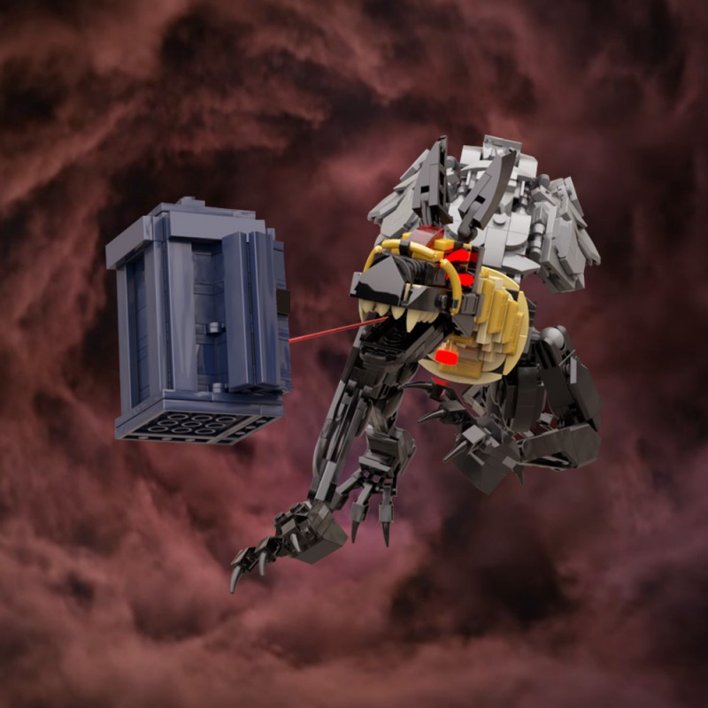 GOBRICKS MOC 206042 Sutekh (Doctor who) and Tardis - YWOBB