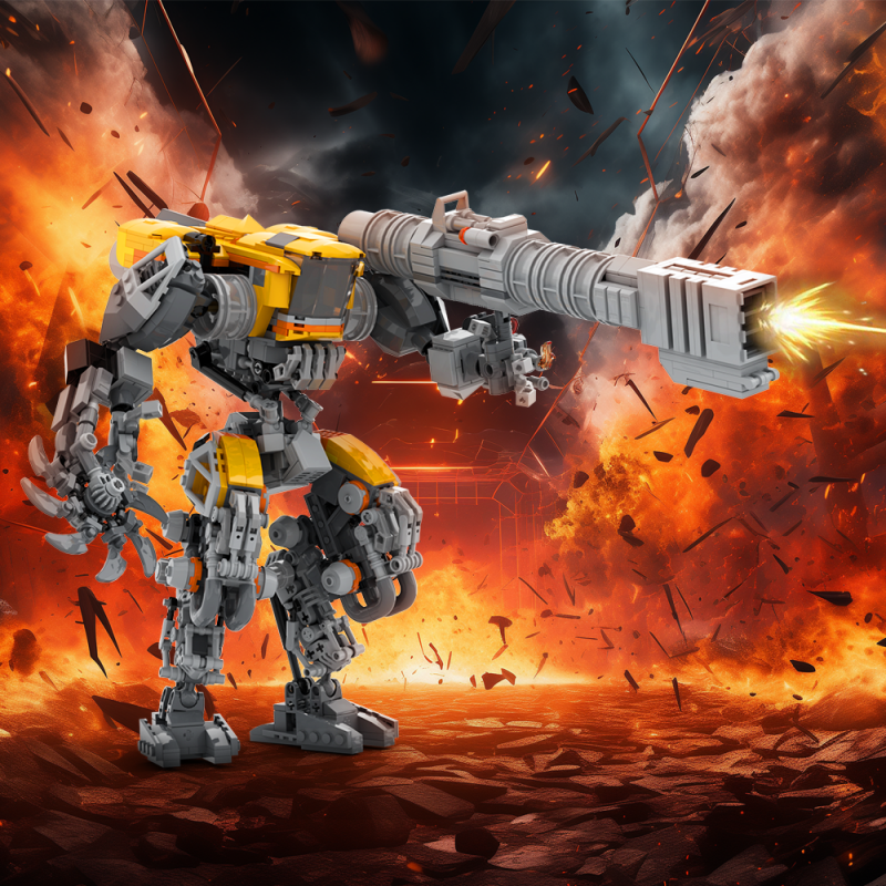 GOBRICKS MOC 203632 MAD STOMP XT “BEE-STUNG” - YWOBB