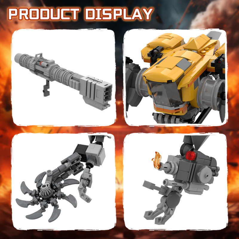 GOBRICKS MOC 203632 MAD STOMP XT “BEE-STUNG” - YWOBB