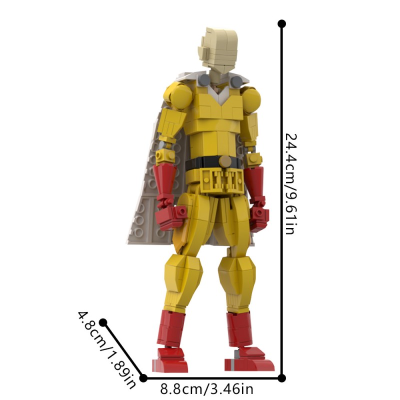GOBRICKS MOC 216325 One Punch Man / Saitama - YWOBB