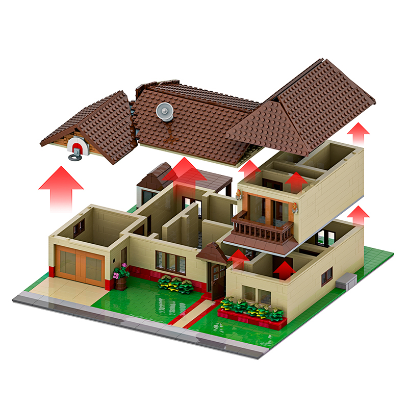 GOBRICKS MOC 98283 Rick and Morty Smith Residence - YWOBB