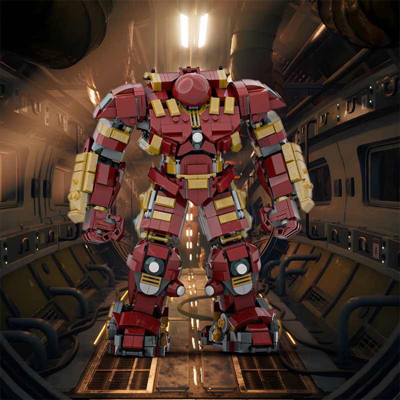 GOBRICKS MOC A1878 hulkbuster - YWOBB