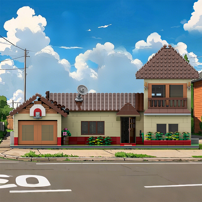 GOBRICKS MOC 98283 Rick and Morty Smith Residence - YWOBB