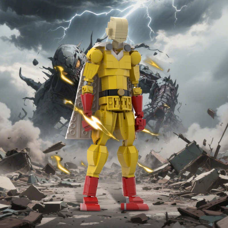 GOBRICKS MOC 216325 One Punch Man / Saitama - YWOBB