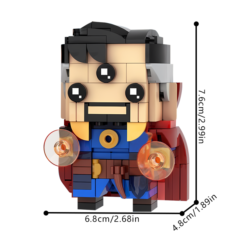 GOBRICKS MOC 114450 Doctor Strange Brickheadz - YWOBB