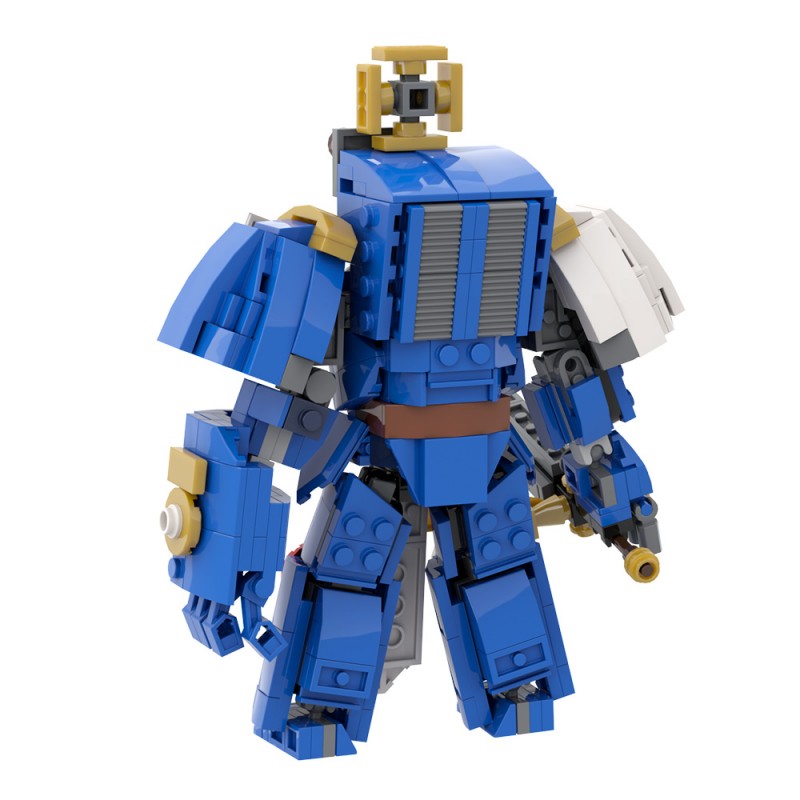 GOBRICKS MOC 195931 Terminator Captain Warhammer40k mech robot - YWOBB