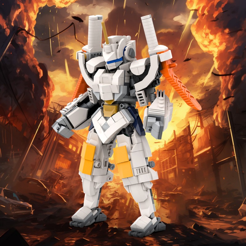 GOBRICKS MOC A1879 Guardian Robot - YWOBB