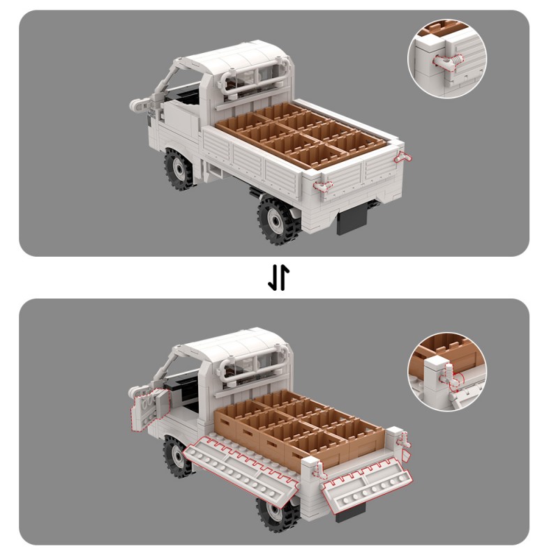 GOBRICKS MOC A2187 Suzuki Motor - YWOBB