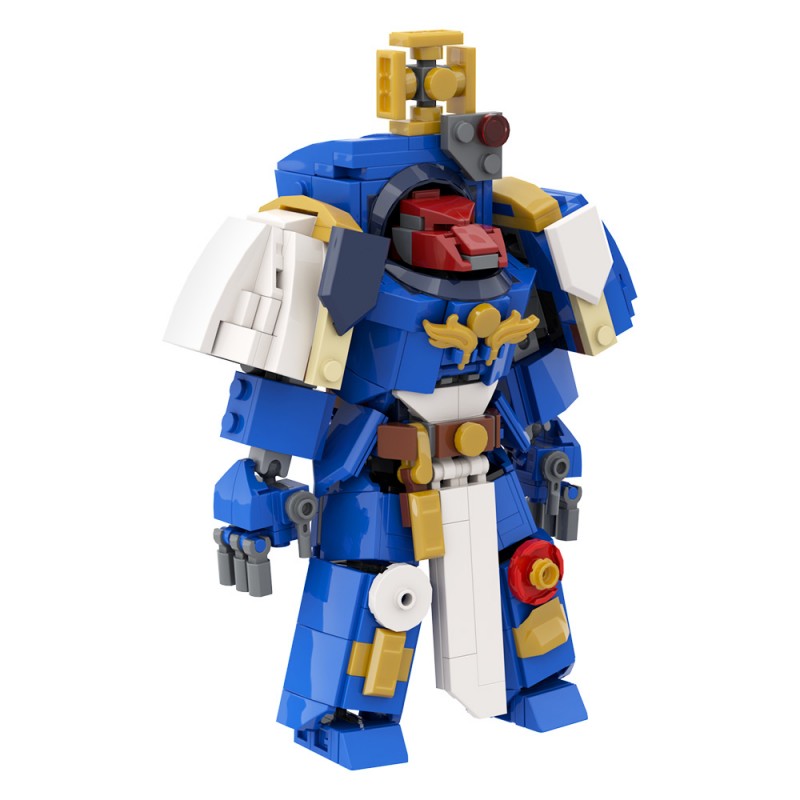 GOBRICKS MOC 195931 Terminator Captain Warhammer40k mech robot - YWOBB