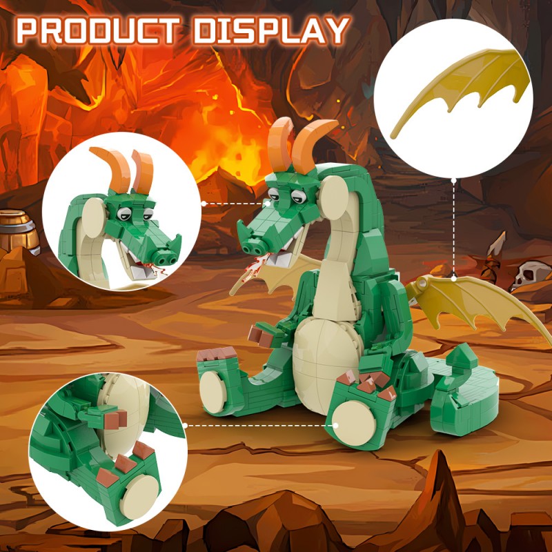 GOBRICKS MOC 210783 Cute Dragon - YWOBB