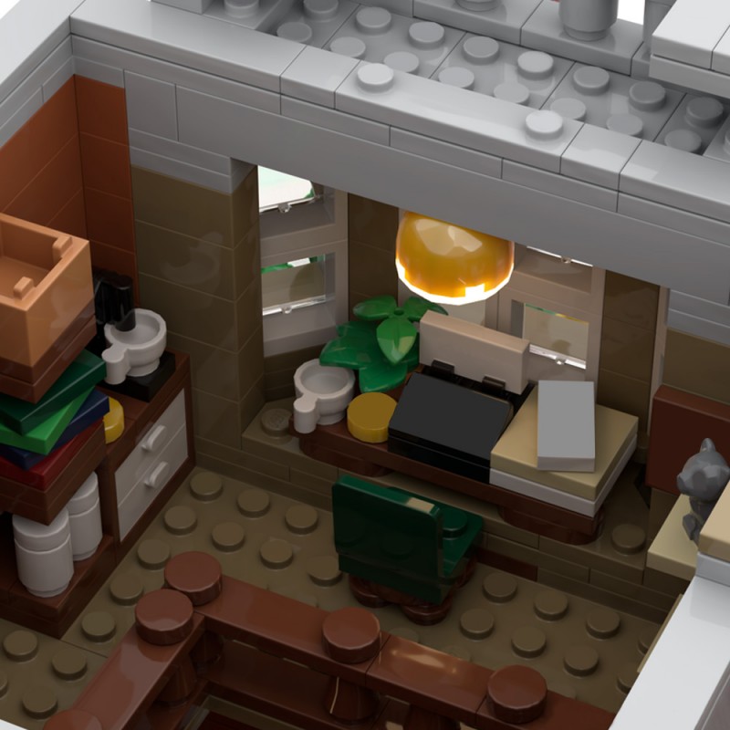 GOBRICKS MOC 202302 Village Square - YWOBB