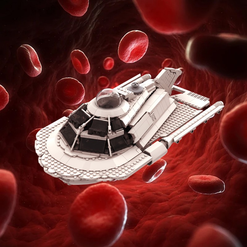 GOBRICKS MOC 214916 The Proteus submarine - Fantastic Voyage - YWOBB