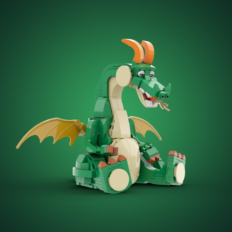 GOBRICKS MOC 210783 Cute Dragon - YWOBB