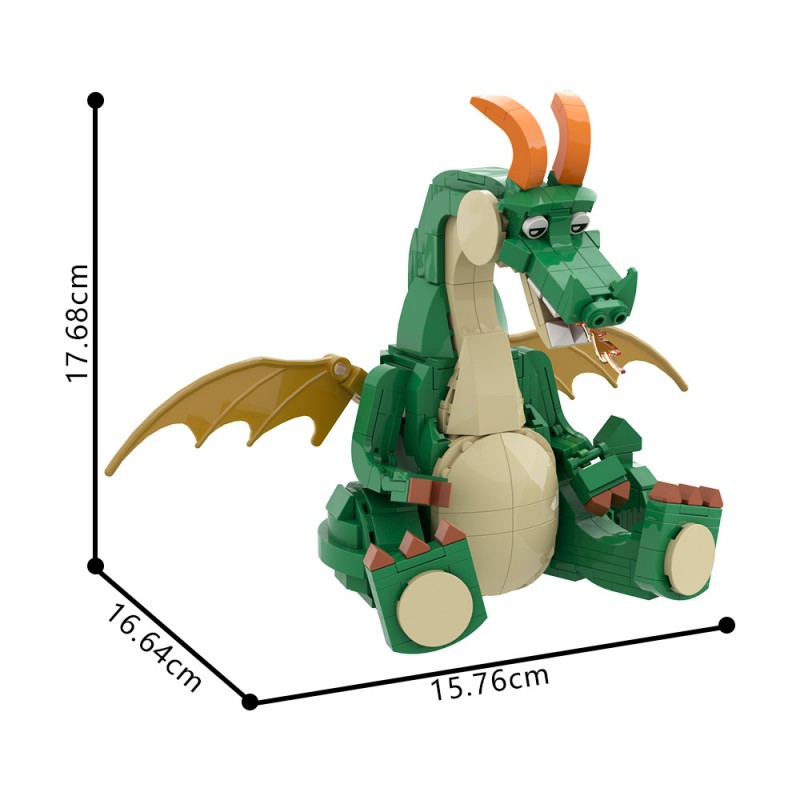 GOBRICKS MOC 210783 Cute Dragon - YWOBB