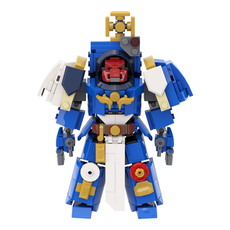 GOBRICKS MOC 195931 Terminator Captain Warhammer40k mech robot - YWOBB