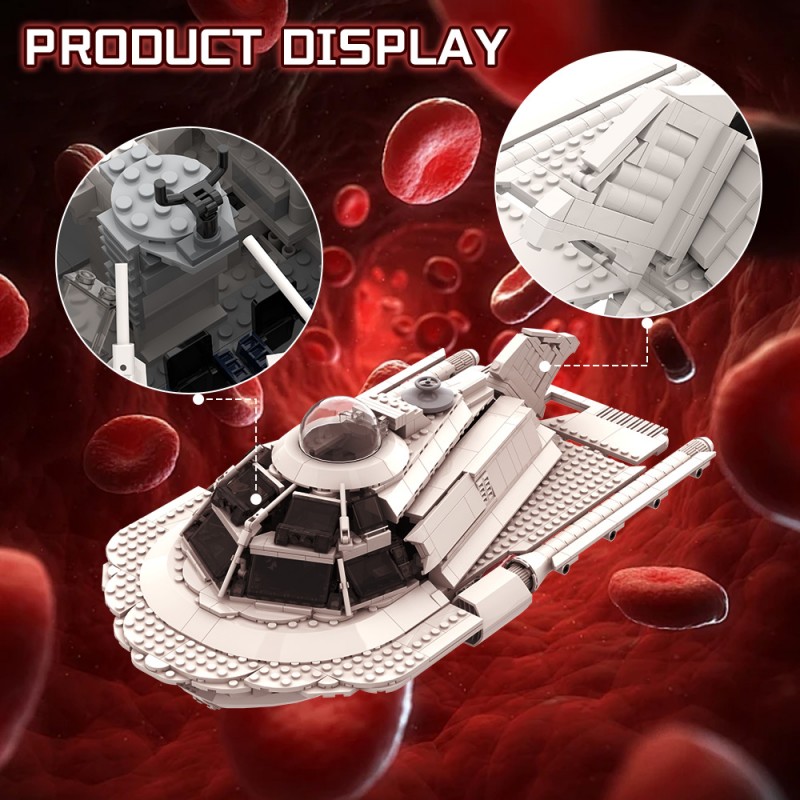 GOBRICKS MOC 214916 The Proteus submarine - Fantastic Voyage - YWOBB