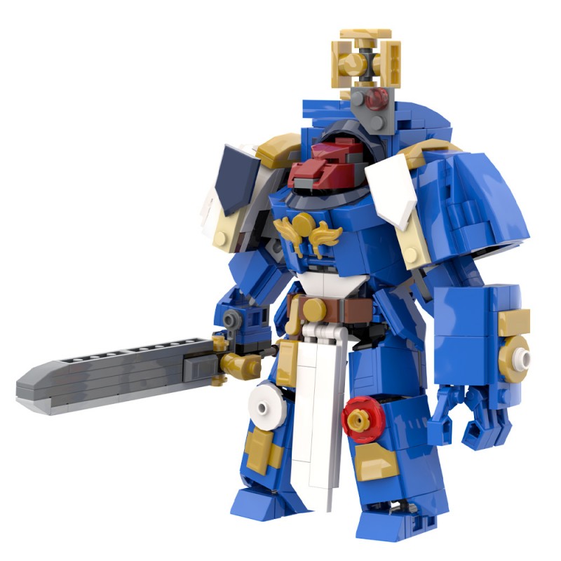 GOBRICKS MOC 195931 Terminator Captain Warhammer40k mech robot - YWOBB