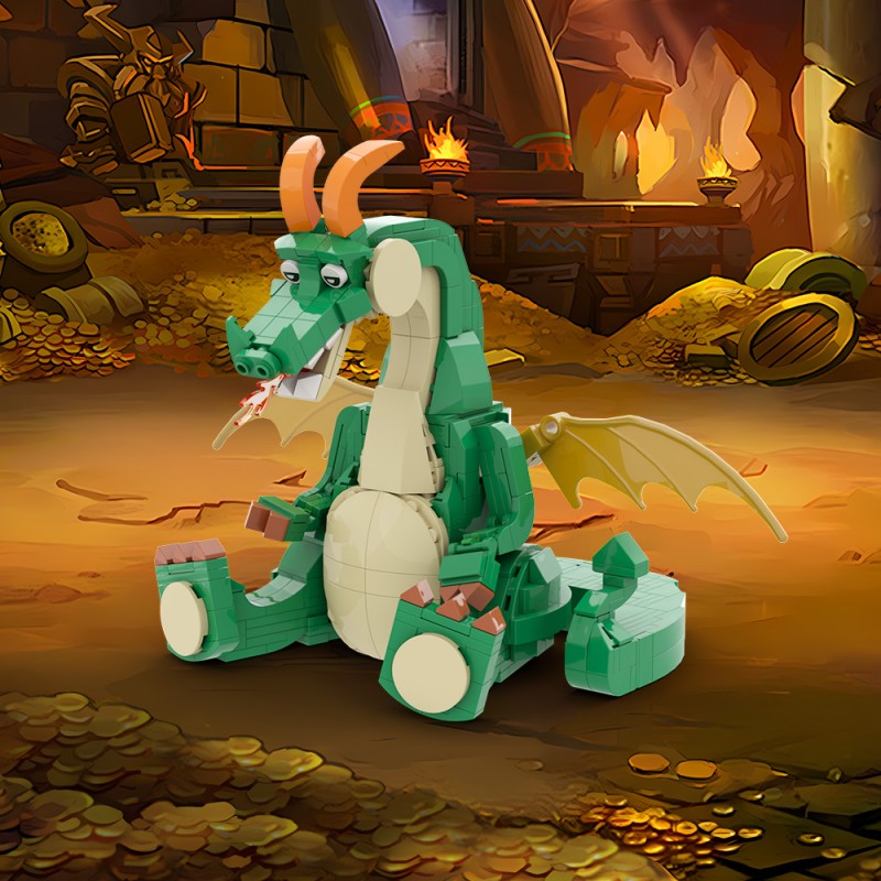 GOBRICKS MOC 210783 Cute Dragon - YWOBB