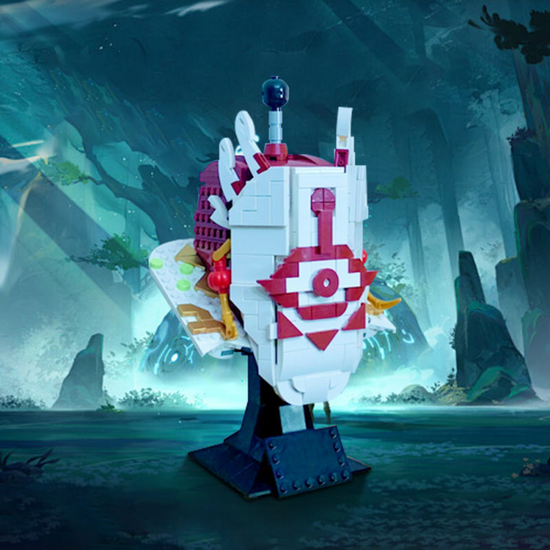 GOBRICKS MOC 215985 Master Kohga Helmet - YWOBB