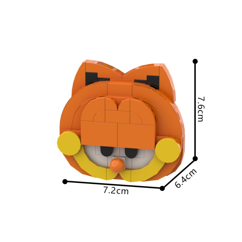 GOBRICKS MOC 206396 PENCIL POT - GARFIELD - YWOBB