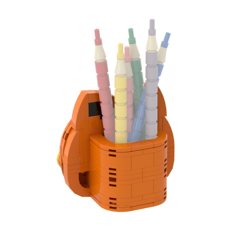 GOBRICKS MOC 206396 PENCIL POT - GARFIELD - YWOBB
