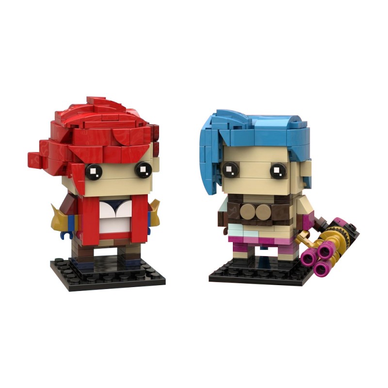 GOBRICKS MOC 211959 Jinx & Vi - YWOBB