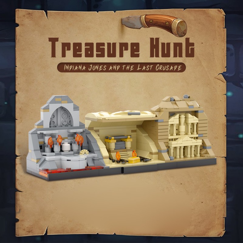 GOBRICKS MOC A1916 Indiana Jones Trilogy - YWOBB