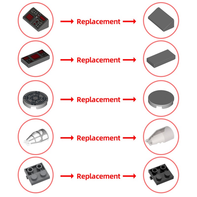 GOBRICKS MOC 215391 Luthen Rael's Fondor Haulcraft - YWOBB