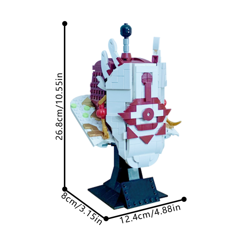 GOBRICKS MOC 215985 Master Kohga Helmet - YWOBB