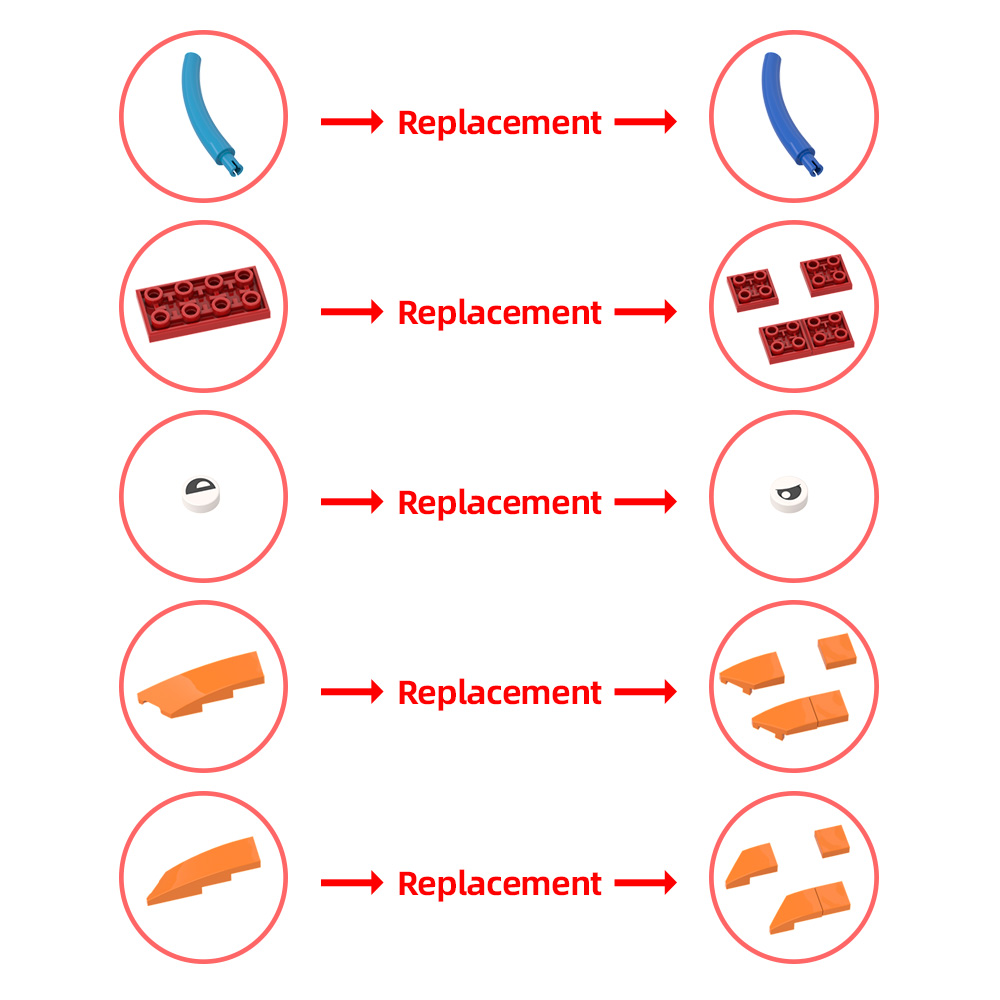 GOBRICKS MOC 214247 Roadrunner and Wile E Coyote - YWOBB