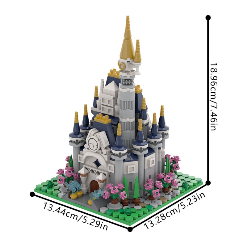 GOBRICKS MOC A2195 Fantasy Castle - YWOBB
