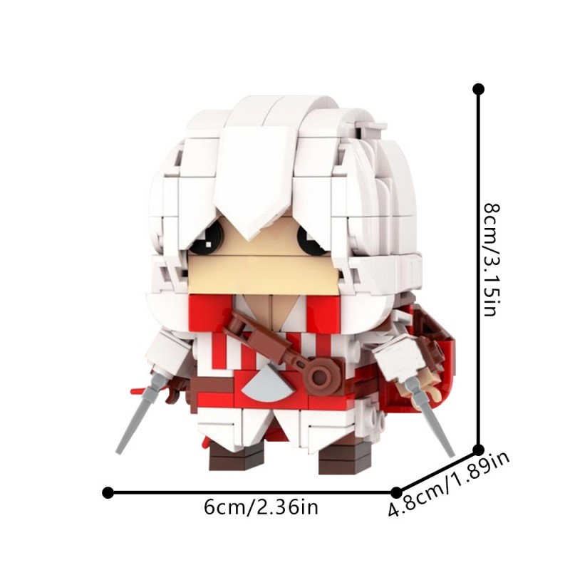 GOBRICKS MOC 215609 Ezio Auditore da Firenze Brickheadz- Assassin's Creed II - YWOBB