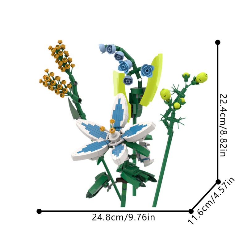 GOBRICKS MOC 215991 Zelda Flower Collection - YWOBB
