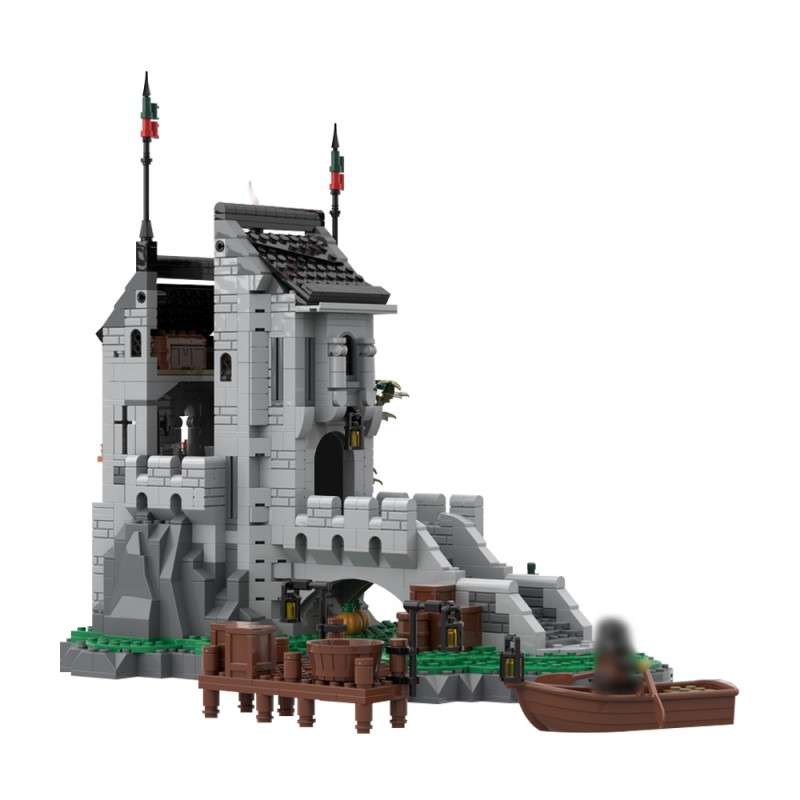GOBRICKS MOC 198849 Woolfpack watch Tower - YWOBB