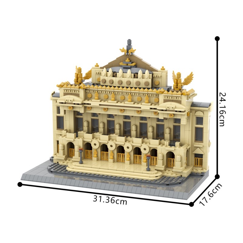 GOBRICKS MOC A1903 The Palais Garnier - Paris Opera - YWOBB