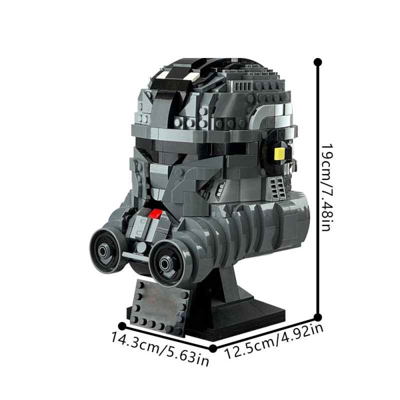 GOBRICKS MOC 144442 Bad Batch Helmet - ECHO - YWOBB