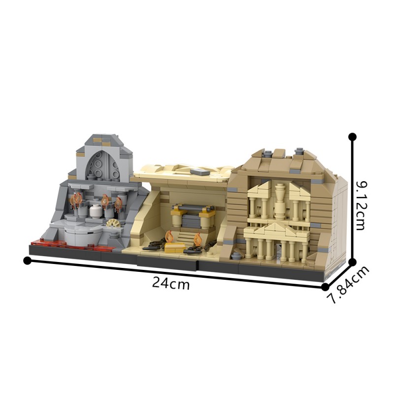 GOBRICKS MOC A1916 Indiana Jones Trilogy - YWOBB