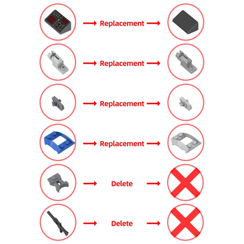 GOBRICKS MOC 214719 501st Legion X Wing Dropship - YWOBB