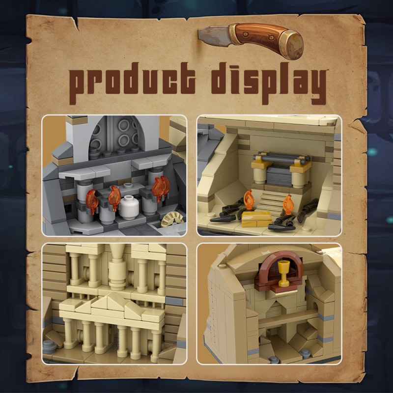 GOBRICKS MOC A1916 Indiana Jones Trilogy - YWOBB