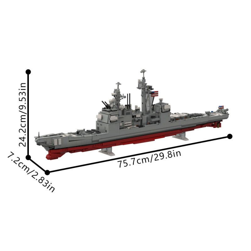 GOBRICKS MOC 212474 Ticonderoga - CG-72 USS Vella Gulf - YWOBB