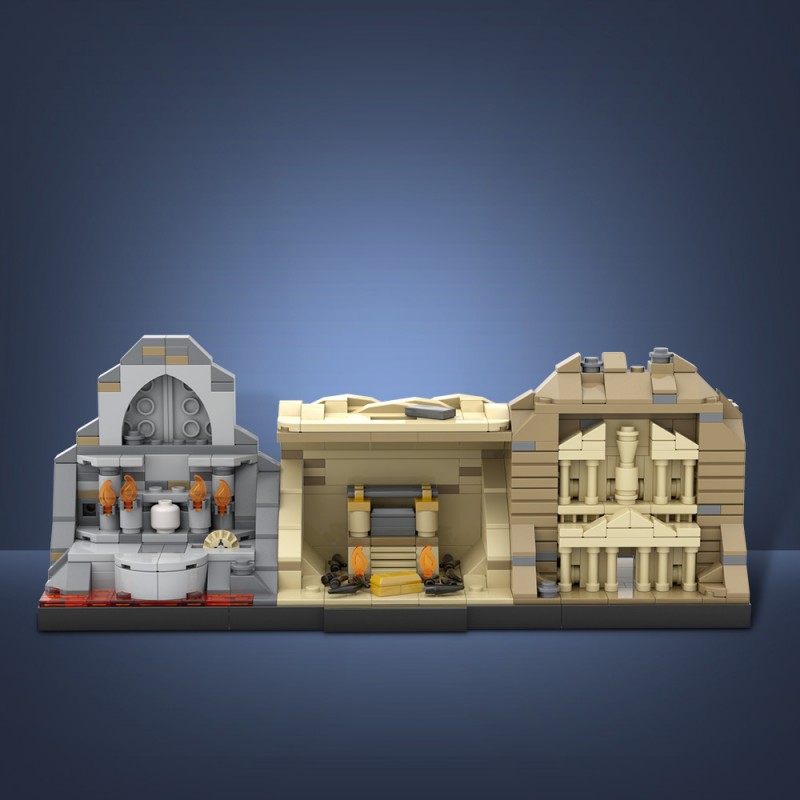 GOBRICKS MOC A1916 Indiana Jones Trilogy - YWOBB