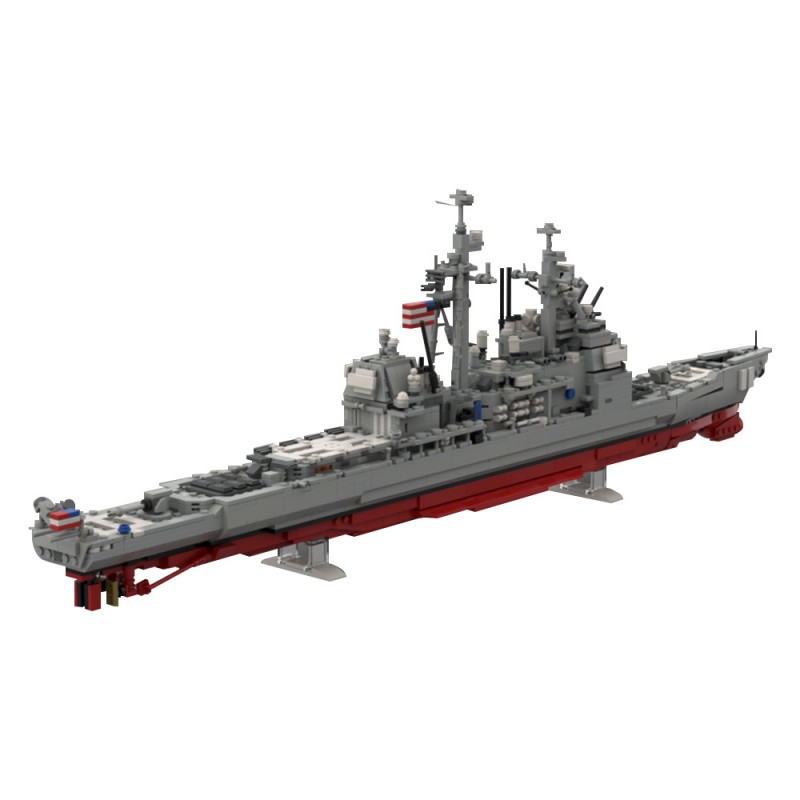 GOBRICKS MOC 212474 Ticonderoga - CG-72 USS Vella Gulf - YWOBB