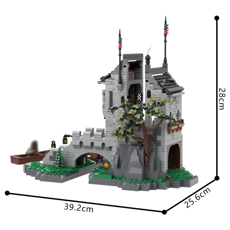 GOBRICKS MOC 198849 Woolfpack watch Tower - YWOBB