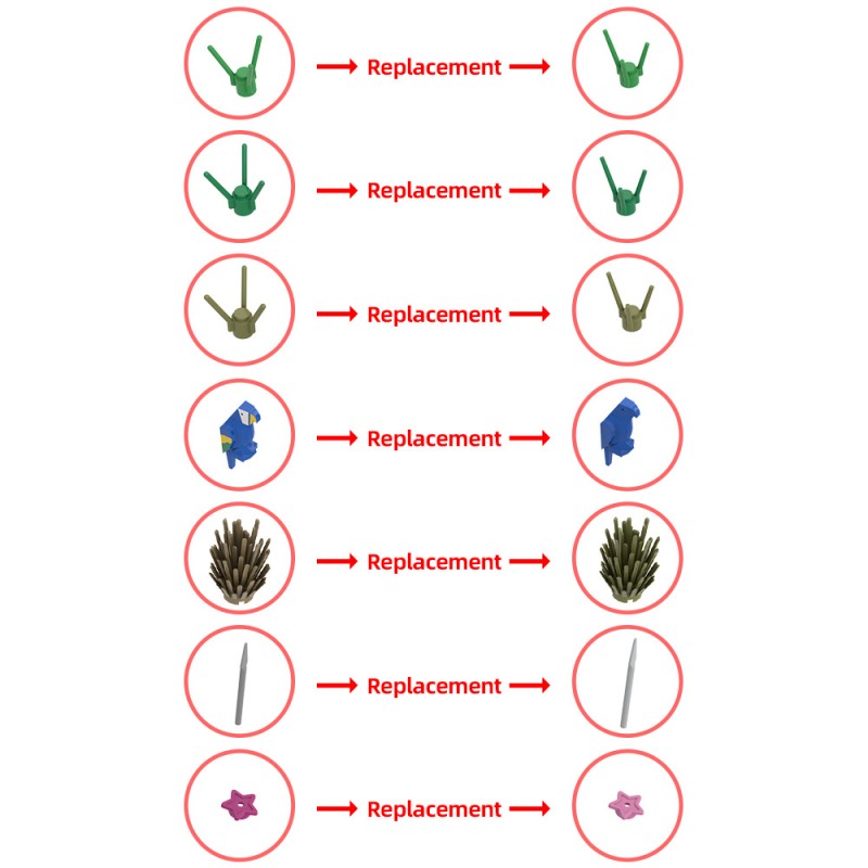 GOBRICKS MOC 213251 A tropical island beach - YWOBB