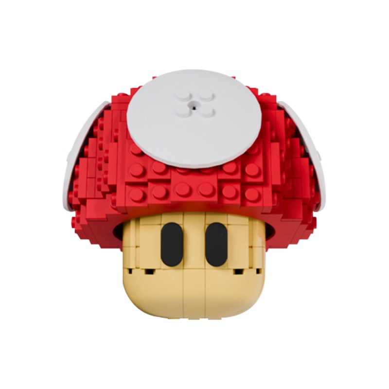 GOBRICKS MOC 215631 Mario Mushroom - YWOBB