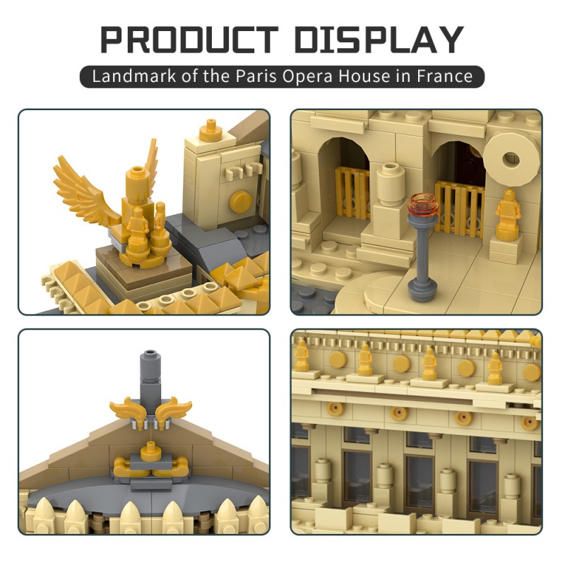 GOBRICKS MOC A1903 The Palais Garnier - Paris Opera - YWOBB